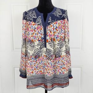 Anthroplogie Meadow Rue Sheer Boho Oversized Tunic